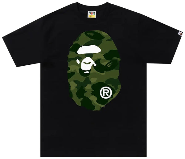 Remera BAPE Color Camo Big Ape Head Tee 'BlackGreen'