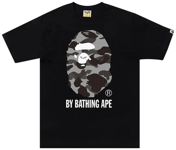 Remera BAPE Grid Camo By A Bathing Ape Tee 'BlackBlack'