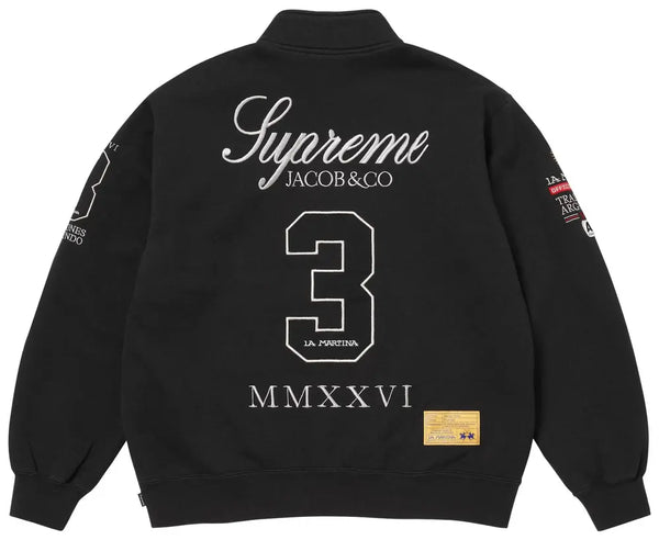 Supreme x La Martina x Jacob & Co Zip Up Sweatshirt 'Black'