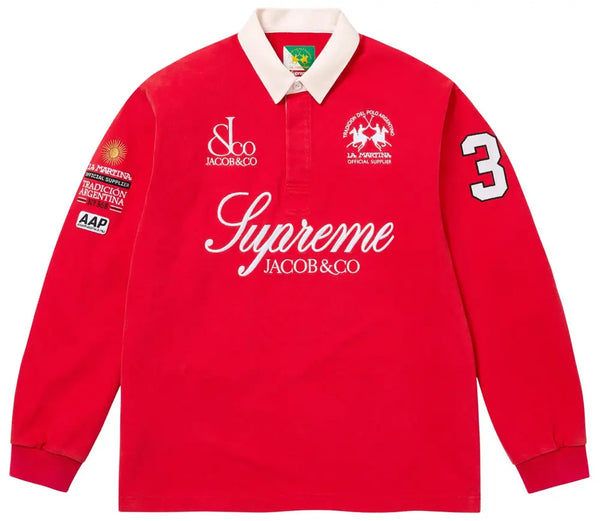 Supreme x La Martina x Jacob & Co Rugby 'Red'
