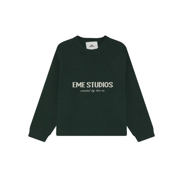 Sweater Eme Studios Master Scarab Green