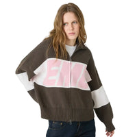 Eme Studios Zipper Hoodie Knit Lollipop