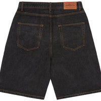 Corteiz Alcatraz Baggy Jean Shorts 'Washed Black'