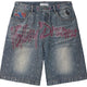 Vale Forever Iced Out Jorts 'Mid Blue'
