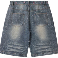 Vale Forever Iced Out Jorts 'Mid Blue'