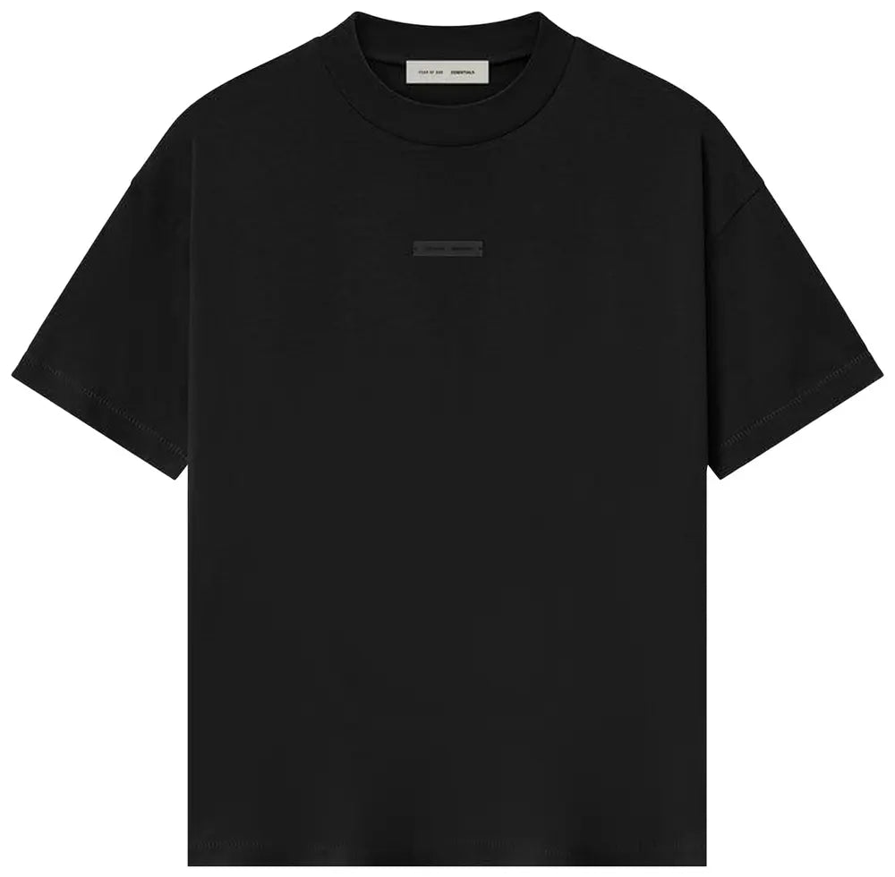 Remera Fear of God Essentials Classic Metalizada 'Jet Black'