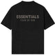 Remera Fear of God Essentials Classic Metalizada 'Jet Black'