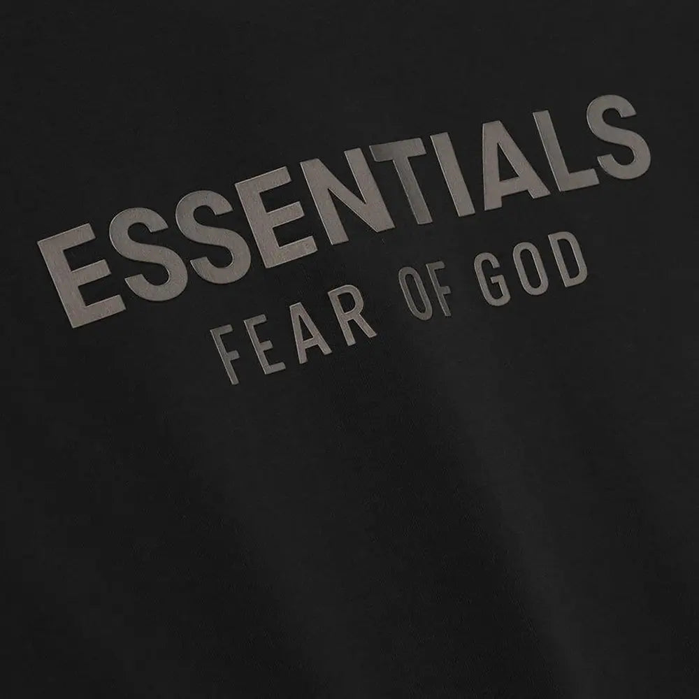 Remera Fear of God Essentials Classic Metalizada 'Jet Black'