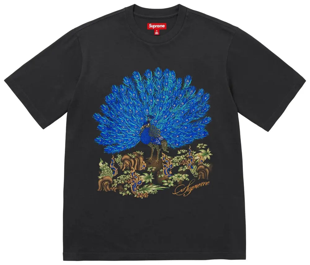 Supreme Peacock Short-Sleeve Top 'Black'