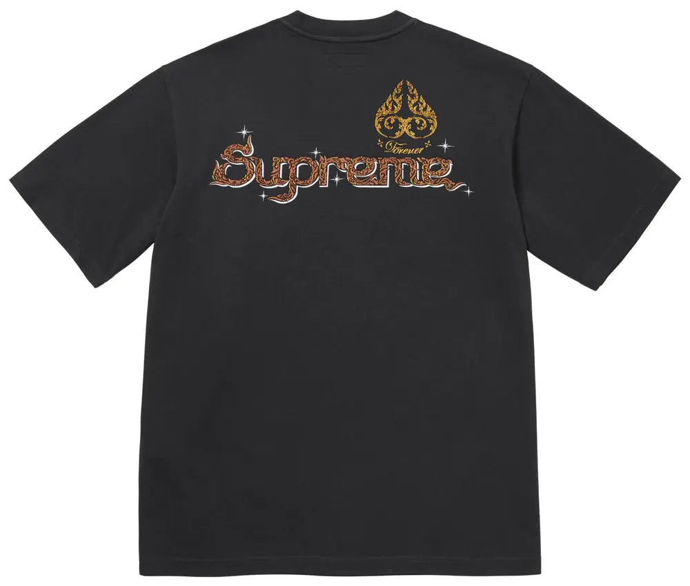 Supreme Peacock Short-Sleeve Top 'Black'