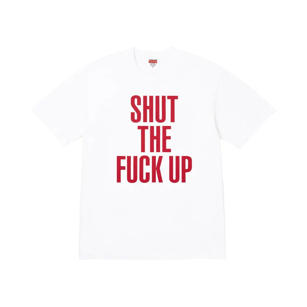 Remera Supreme x Number (N)Ine Shut Up 'White'