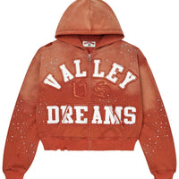 Vale Forever Classico Zip Up Hoodie 'Orange'