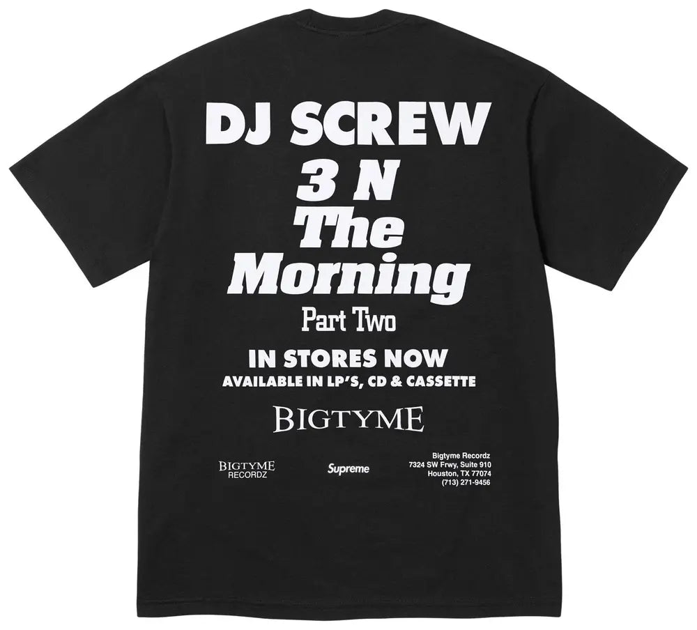 Supreme x Dj Screw Suc Tee 'Black'