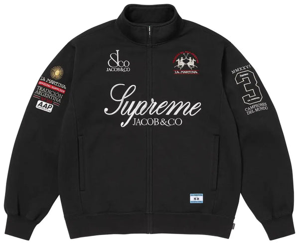 Supreme x La Martina x Jacob & Co Zip Up Sweatshirt 'Black'