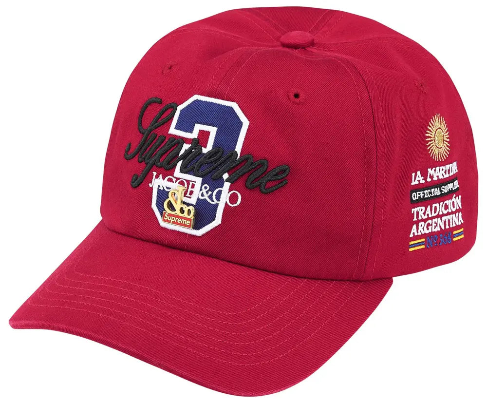 Gorra Supreme x La Martina x Jacob & Co 6-Panel Hat 'Red'
