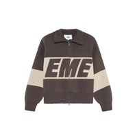 Eme Studios Zipper Hoodie Knit Brown