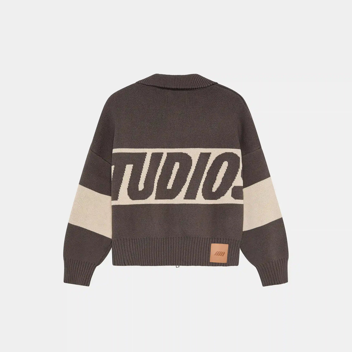 Eme Studios Zipper Hoodie Knit Brown