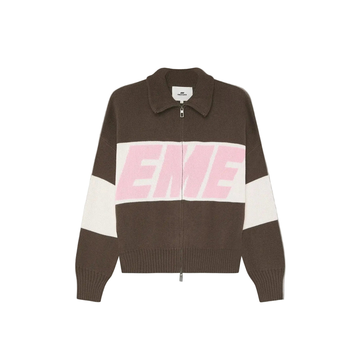 Eme Studios Zipper Hoodie Knit Lollipop