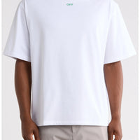 Remera Off-White Grafiti White/Green