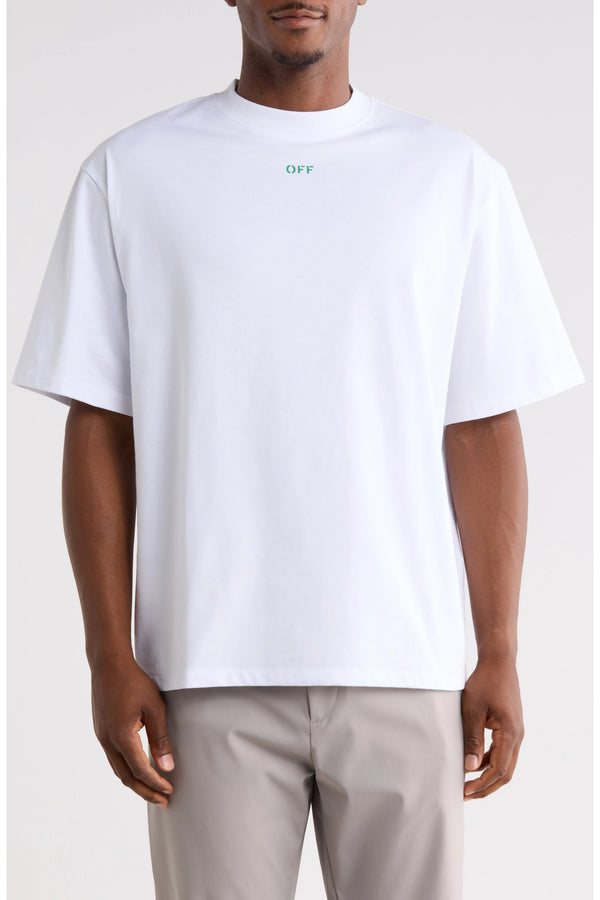 Remera Off-White Grafiti White/Green