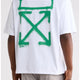 Remera Off-White Grafiti White/Green