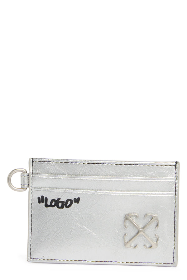 Classic Leather Card Holder Off White