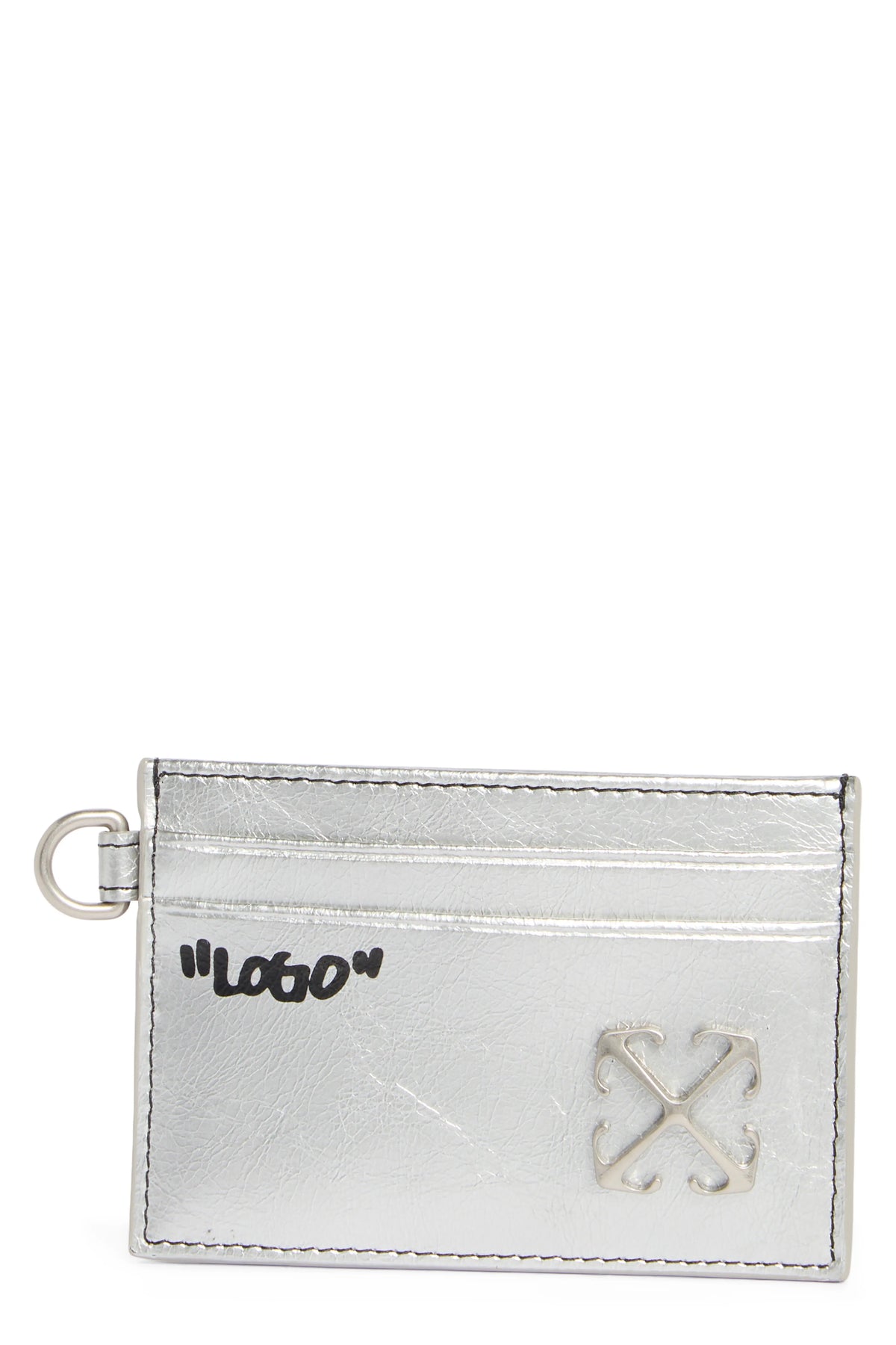 Classic Leather Card Holder Off White