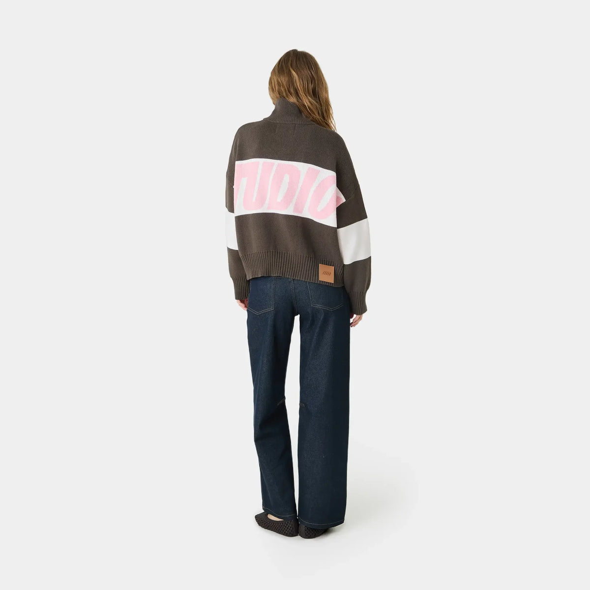 Eme Studios Zipper Hoodie Knit Lollipop
