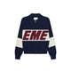 Eme Studios Zipper Hoodie Knit Navy