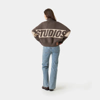Eme Studios Zipper Hoodie Knit Brown