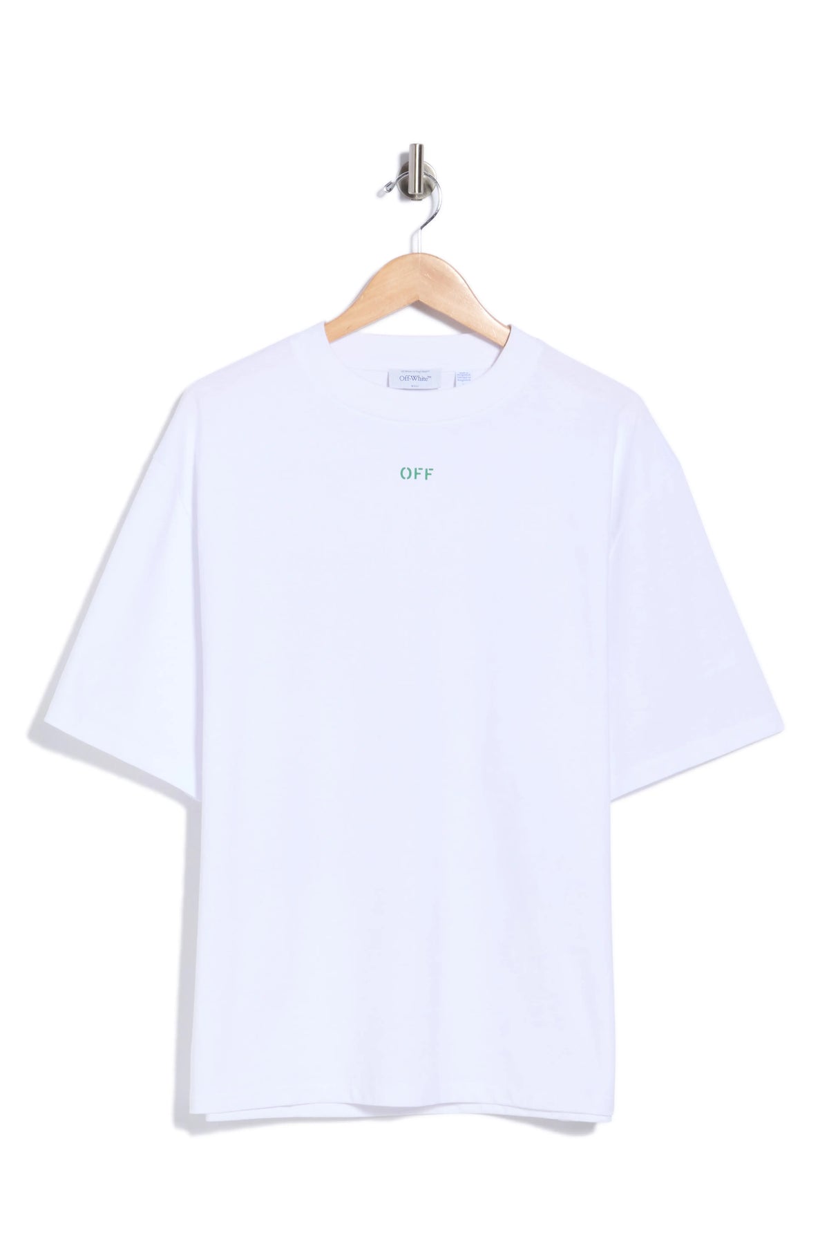 Remera Off-White Grafiti White/Green